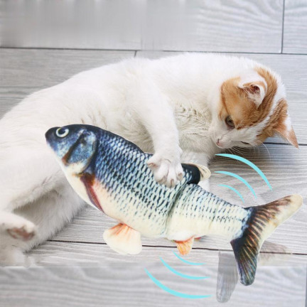 TG64361 ELEKTRISCHER SPRINGENDER FISCH KATZE SPIELZEUGFISCH