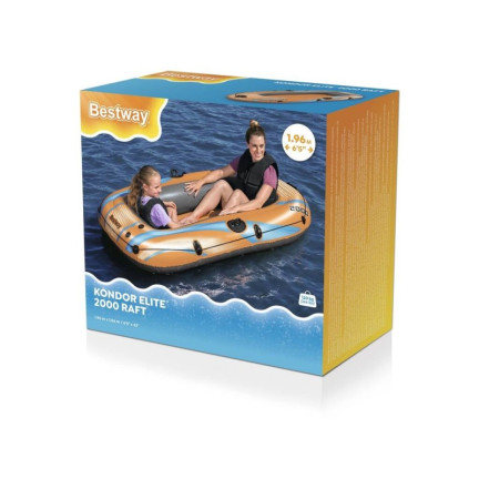 61139 Bestway-Schlauchboot, Touristen-Schlauchboot, Condor Elite 2000 Floß 1.96 X 1.06 M