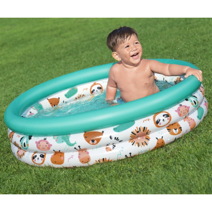 51008 Kinderbecken aufblasbares Planschbecken Fische