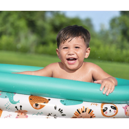 51008 Kinderbecken aufblasbares Planschbecken Fische