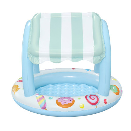 52638 Pool with canopy, children's pool, inflatable bottom, Bestway 34L, 1.04 x 0.84 m