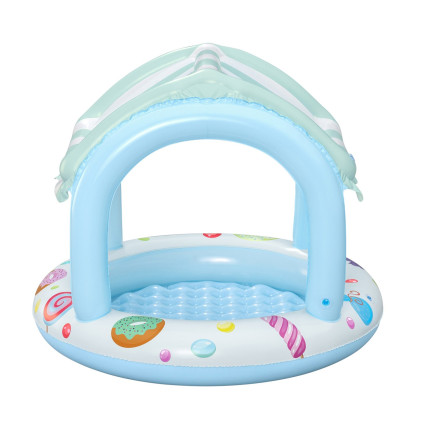 52638 Pool with canopy, children's pool, inflatable bottom, Bestway 34L, 1.04 x 0.84 m