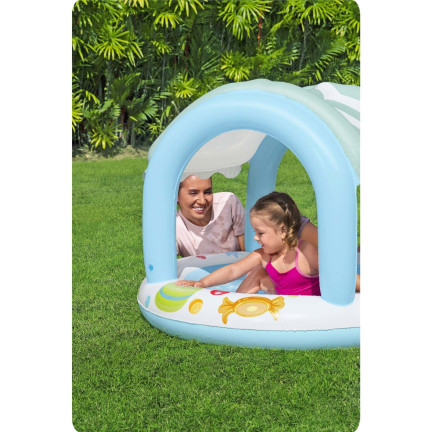 52638 Pool with canopy, children's pool, inflatable bottom, Bestway 34L, 1.04 x 0.84 m