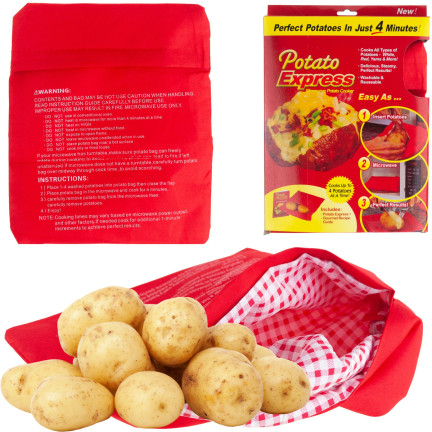 BB60 Microwave Potato Baking Bag – Potato Express, 4 minutes