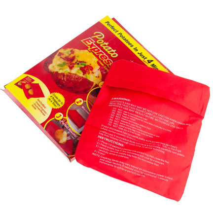 BB60 Microwave Potato Baking Bag – Potato Express, 4 minutes