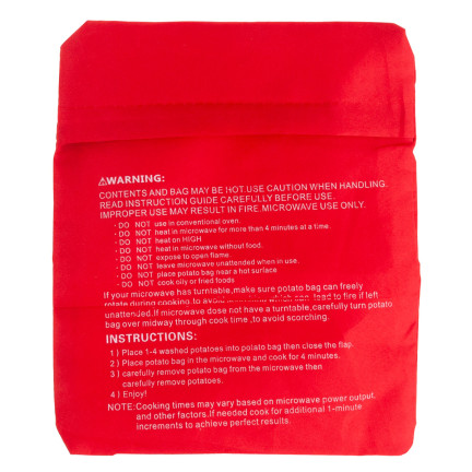 BB60 Microwave Potato Baking Bag – Potato Express, 4 minutes