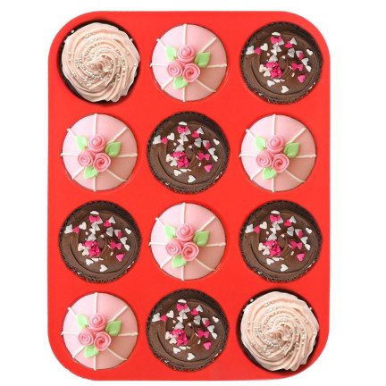 TG56209 Silikon Muffinform Backblech 12St