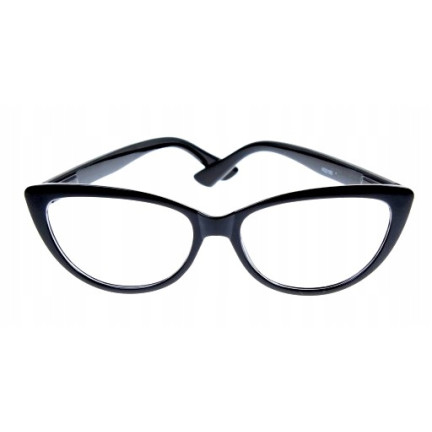 SS66 CAT-EYE-BRILLE SCHWARZ