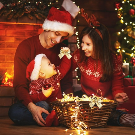 TG59773-2 MAŠLE 12KS ZLATÉ TŘPYTKY VÁNOČNÍ STROMEK DEKORATIVNÍ MAŠLE SADA