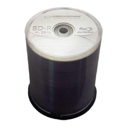 BDR0014 BD-R ESPERANZA 25GB X4 - DORTOVÁ KRABIČKA 100 KS.