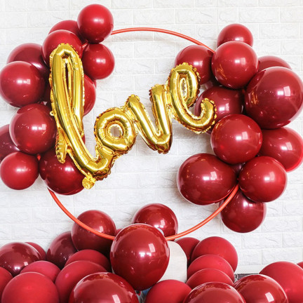 TG53244F METALLIC BALLOONS 5 STÜCKE ROSE CHROME BIRTHDAY Fuchsia