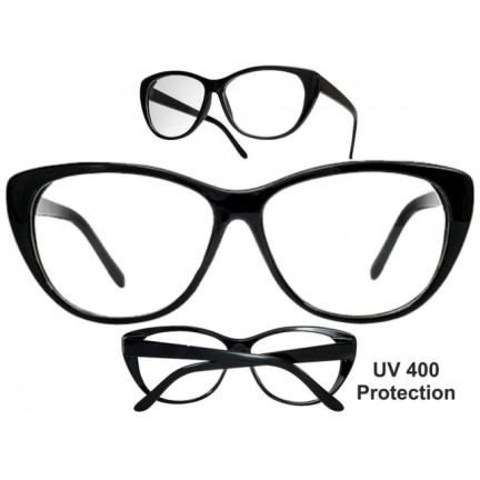 SS66 CAT-EYE-BRILLE SCHWARZ