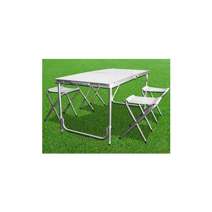 OXE8211 Folding Travel Garden Table + 4 Chairs in a Carry Case