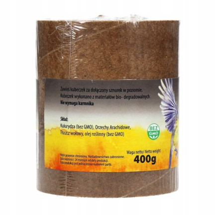 KELÍMEK S KRMIVEM PRO PTÁKY TURDUS 400G VYSOCE ENERGETICKÉ ZIMNÍ KRMIVO