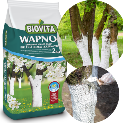 BIO12 KALK FÜR BAUMBLANCHIERUNG UND BODENENTSÄUERUNG 2KG BIOVITA
