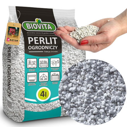 BIO25 Gardening Perlite 3–6 mm, 4 L – Natural Soil Conditioner and Soil Additive