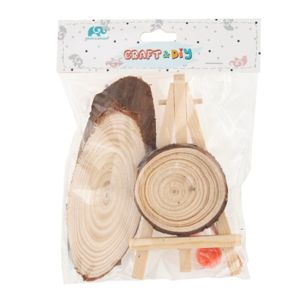 C153902 PLÁTEK DŘEVA + BARVY MINI EASEL DIY KIT