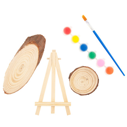 C153902 PLÁTEK DŘEVA + BARVY MINI EASEL DIY KIT