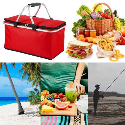 DO71C PICKNICKTASCHE GROSS FALTBAR EINKAUFSTASCHE GROSS TOURIST STRAND