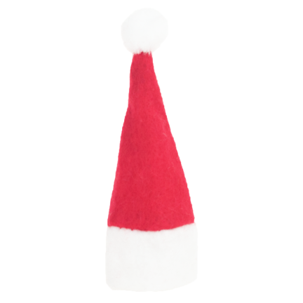 C47418 WEIHNACHTSMANNMÜTZE 10 STÜCK FLASCHENBESTECKDECKEL