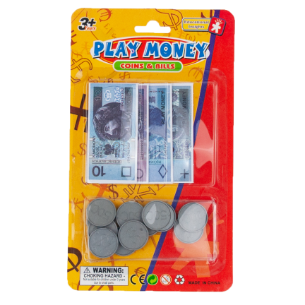 TG66239 SPIELZEUG GELD SET MÜNZEN + SCHEINE ZLOTYS