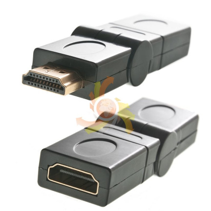 CC25 OTOČNÝ ADAPTÉR 360 HDMI ZLATÝ