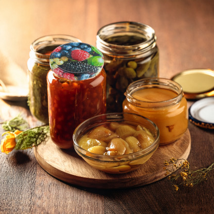 CAPL82KPL082 Gläserkappen FI82 Gläserkappen 10 Stück 6-Punkt-Kappe Obst