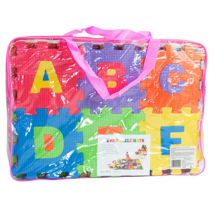 TG71198 PÄDAGOGISCHE SCHAUMSTOFFMATTE EVA ETUI BUCHSTABEN ZAHLEN TIERE