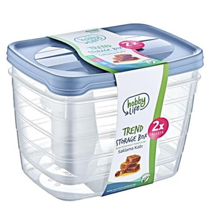 HOB020993 KIT. 2 HLUBOKÉ OBDÉLNÍKOVÉ KRABICE 6L