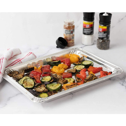 AMS0256 GRILLSCHALEN ZUM GRILLEN UND BRATEN ALUMINIUM 5PCS. 18x11CM TACKA
