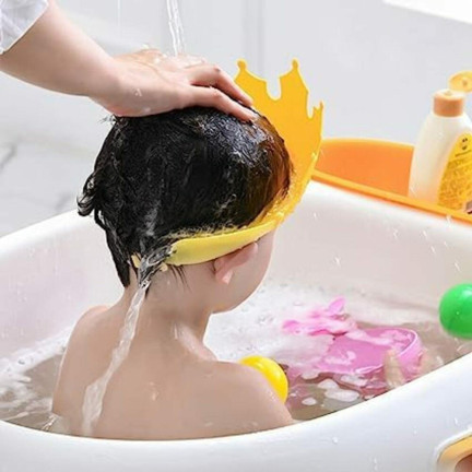 TG77665 BADEN KARUSSELL KOPF HAARWÄSCHE FÜR KINDER KRONE VISIER FÜR KIND
