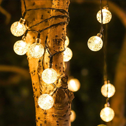 TG71398-1 SOLÁRNÍ LAMPA GIRLAND 20LED 5M ZAHRADNÍ LAMPA PRO BALKÓNOVÝ ŘETĚZEC SVĚTELNÉHO KRUHU