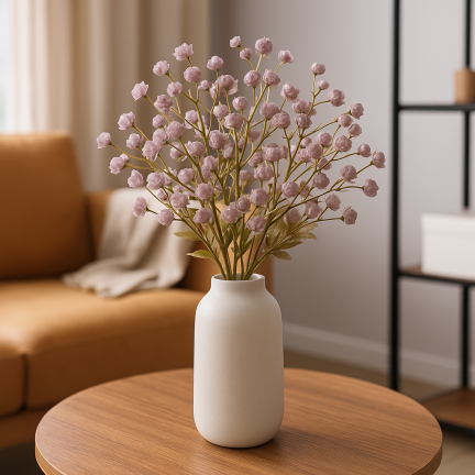 CV32157-1 Gypsophila, kytice z větviček gypsophily pro čelenku 31 cm UMĚLÁ KVĚTINA, hřbitov