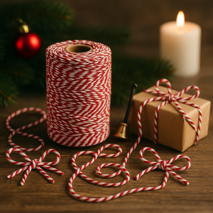 TG80079 DEKORATIVES GESCHENKPAPIER SCHNUR BAND SCHLEIFE