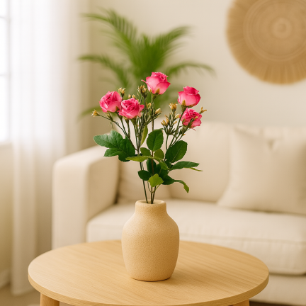 CV35767-MIX ROSE ROSES x5 BUNCH DECORATION Roses Blumenstrauß aus künstlichen Rosen