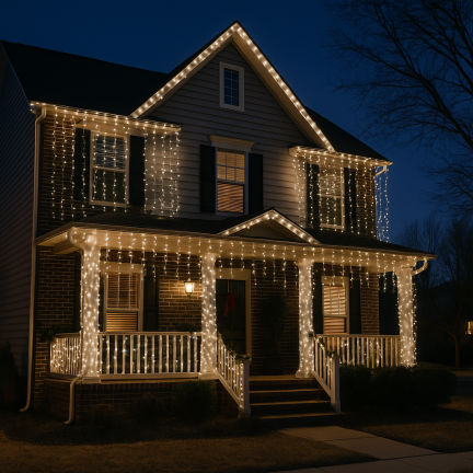 Led osvětlení 500l, teplá bílá, vánoční stromek, dovolená, vnitřní, venkovní, 3+25m