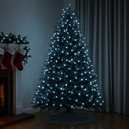 Led osvětlení 500l, studená bílá, vánoční stromek, dovolená, vnitřní, venkovní, 3+25m