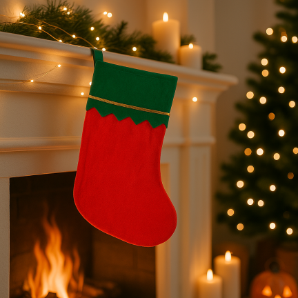 TG53073 GESCHENK SOCKE STOFF UNGEMUSTERT UNI WEIHNACHTEN SOCKE MICKEY EKO