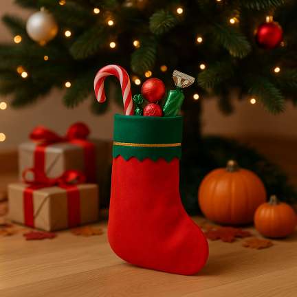 TG53073 GESCHENK SOCKE STOFF UNGEMUSTERT UNI WEIHNACHTEN SOCKE MICKEY EKO