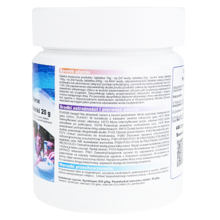 CHEM9341 CHLOROX CHLORINE MULTITABLE TABLETS 20Gx20SF. 400G