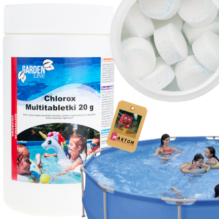 CHEM9358 CHLOROX MULTITABLET CHLORTABLETTEN SCHWIMMBADCHEMIE 1KG