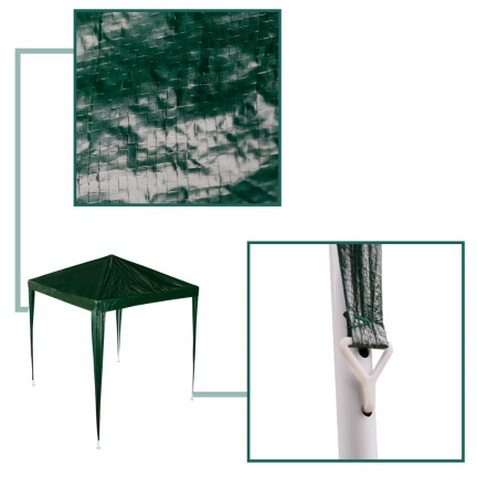 TG77592-1 GAZEBO PAVILLON KOMMERZIELLE GARTEN PARTY ZELT KOMMUNION 2X2X2.5M