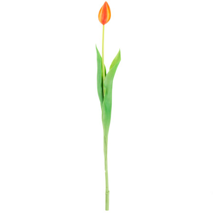 CV07588-8 GUMMIERTE TULPE EINFACH ORANGE WIE EINE LEBENDE BLUME