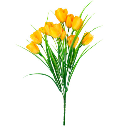 CV07855-5 TULIPÁNY ŽLUTÉ KVĚTY VE SVAZKU TULIPÁNOVÁ DEKORACE