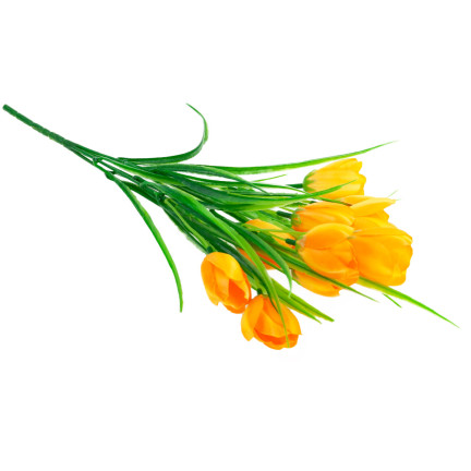 CV07855-5 TULIPÁNY ŽLUTÉ KVĚTY VE SVAZKU TULIPÁNOVÁ DEKORACE