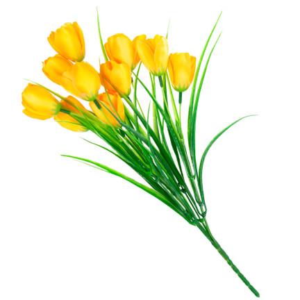 CV07855-5 TULIPÁNY ŽLUTÉ KVĚTY VE SVAZKU TULIPÁNOVÁ DEKORACE