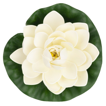 Water lily, floating artificial flower, lotus flower, for a pond, foam