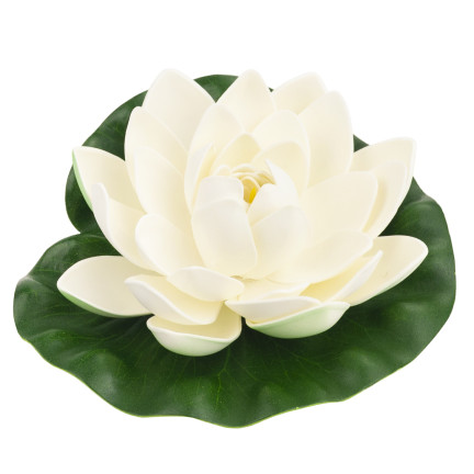 Water lily, floating artificial flower, lotus flower, for a pond, foam