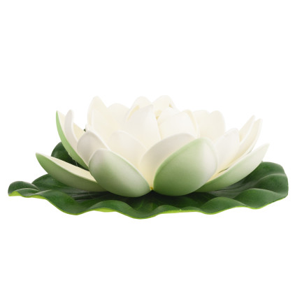 Water lily, floating artificial flower, lotus flower, for a pond, foam