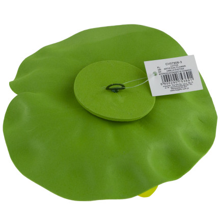 Water lily, floating artificial flower, lotus flower, for a pond, foam, yellow